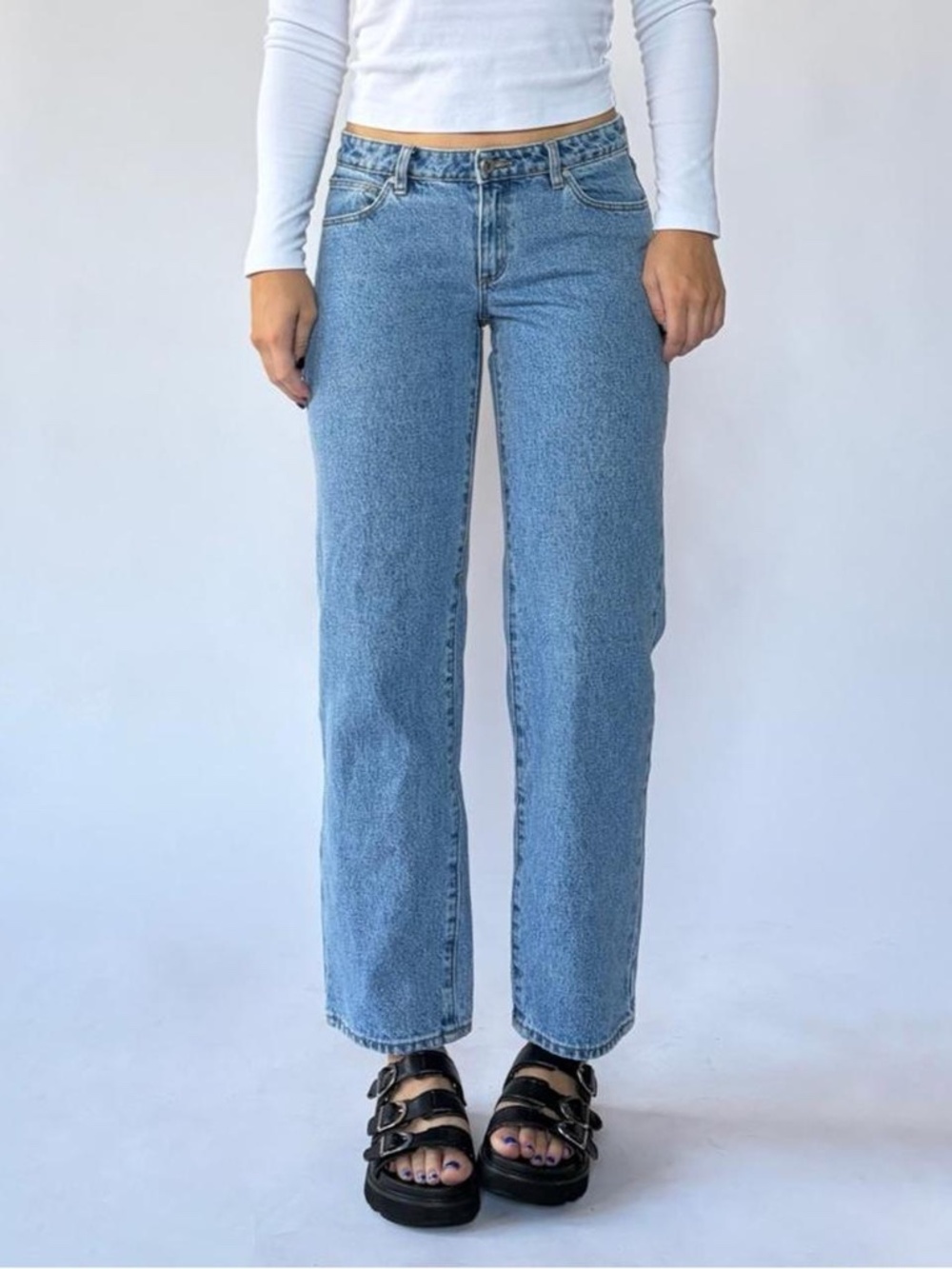 Abrand 99 Low Straight Jeans 28 Petite